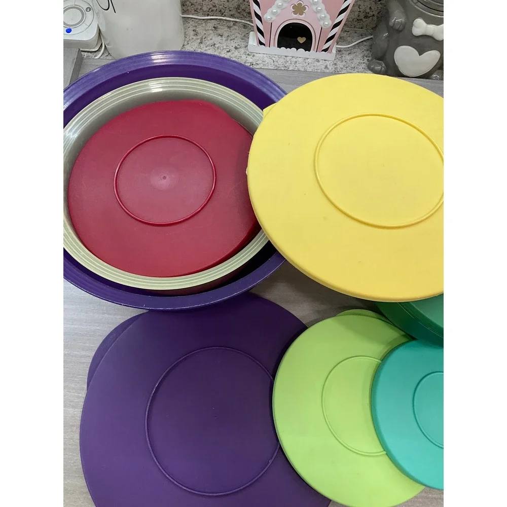 VINTAGE TUPPERWARE IMPRESSIONS NESTING BOWLS